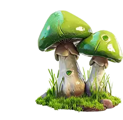Green mushrooms